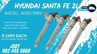 Hyundai Santa FE 2L Diesel Injectors for sale on service exchange or to recon