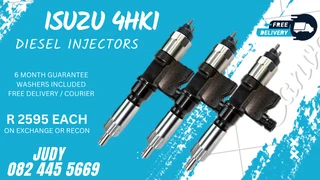 Isuzu 4HK1 Diesel Injectors for sale on service exchange or to recon