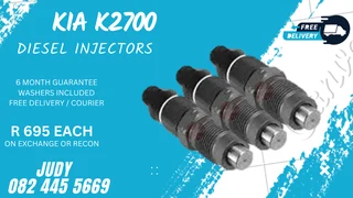 Kia K2700 Diesel Injectors for sale on service exchange or to recon