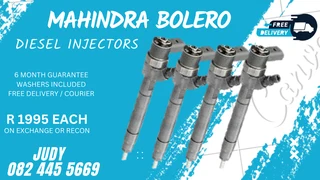 Mahindra Bolero Diesel Injectors for sale on service exchange or to recon