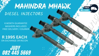 Mahindra Mhawk Diesel Injectors for sale on service exchange or to recon