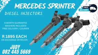 Mercedes Sprinter Diesel Injectors for sale on service exchange or to recon