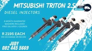 Mitsubishi Triton 2.5 Diesel Injectors for sale on service exchange or to recon