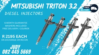 Mitsubishi Triton 3.2 Diesel Injectors for sale on servcie exchange or to recon