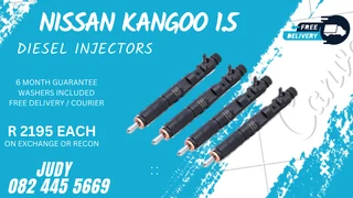 Nissan Kangoo 1.5 Diesel Injectors for sale on service exchange or to recon