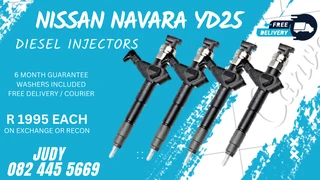Nissan Navara YD25 Diesel Injectors for sale on service exchange or to recon