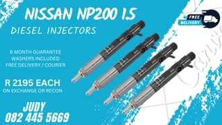 Nissan NP200 1.5 Diesel Injectors for sale on service exchange or to recon