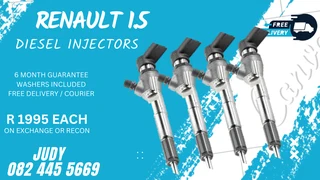 Renault 1.5 Diesel Injectors for sale on service exchange or to recon