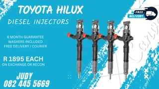 Toyota Hilux Diesel Injectors for sale on service exchange or to recon