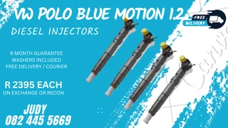 VW Polo Blue Motion 1.2 Diesel Injectors for sale on service exchange or to recon