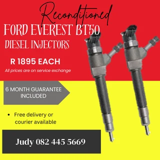 Ford Everest BT50 Diesel Injectors for sale on service exchange or to recon