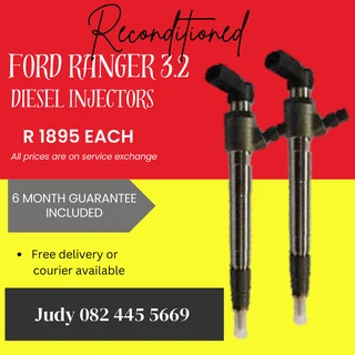 Ford Ranger 3.2 Diesel Injectors for sale on service exchange or to recon