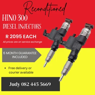 Hino 300 Diesel Injectors for sale on service exchange or to recon