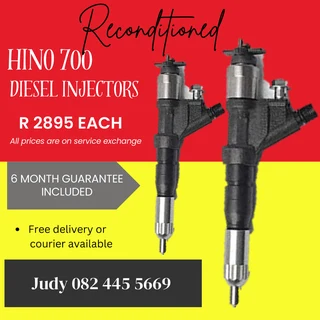 Hino 700 Diesel Injectors for sale on service exchange or to recon