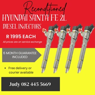 Hyundai Santa FE 2L Diesel Injectors for sale on service exchange or to recon