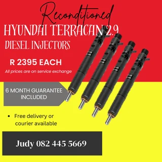 Hyundai Terracan 2.9 Diesel Injectors for sale on service exchange or to recon