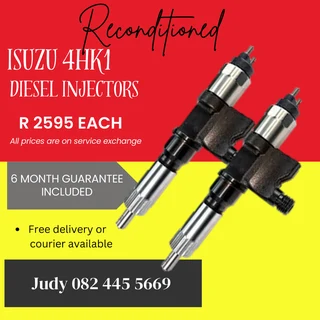 Isuzu 4HK1 Diesel Injectors for sale on service exchange or to recon