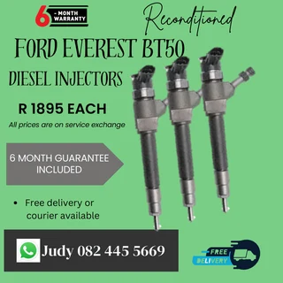 Ford Everest BT50 Diesel Injectors for sale on service exchange or to recon