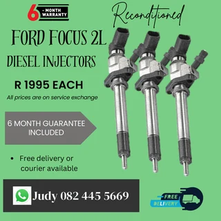 Ford Focus 2L Diesel Injectors for sale on service exchange or to recon