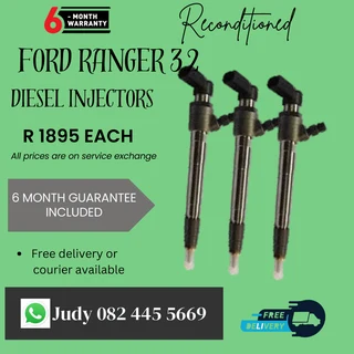 Ford Ranger 3.2 Diesel Injectors for sale on service exchange or to recon