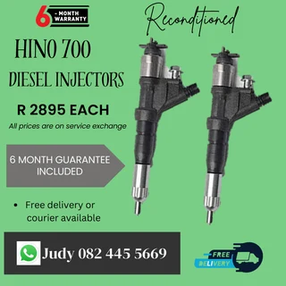 Hino 700 Diesel Injectors for sale on service exchange or to recon