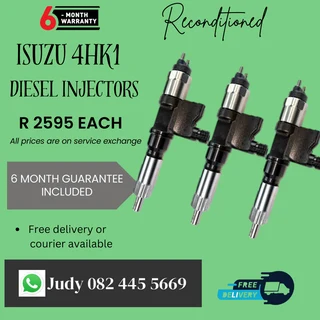 Isuzu 4HK1 Diesel Injectors for sale on service exchange or to recon