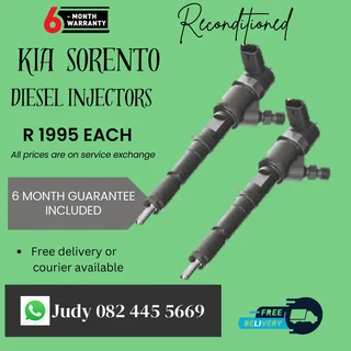Kia Sorento Diesel Injectors for sale on service exchange or to recon