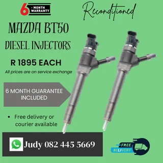 Mazda BT50 Diesel Injectors for sale on service exchange or to recon