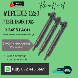 Mercedes C220 Diesel Injectors for sale on service exchange or to recon