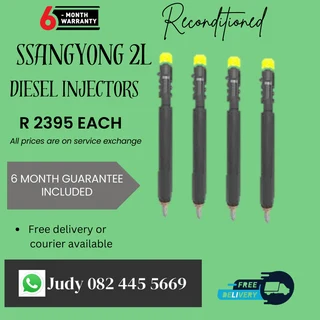 Ssangyong 2L Diesel Injectors for sale on service exchange or to recon