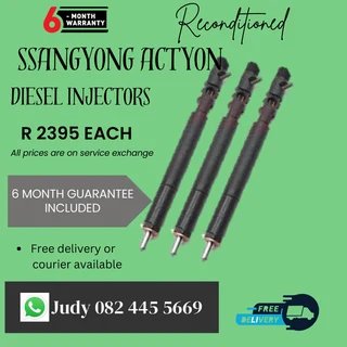 Ssangyong Actyon Diesel Injectors for sale on service exchange or to recon