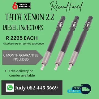 Tata Xenon 2.2 Diesel Injectors for sale on service exchange or to recon