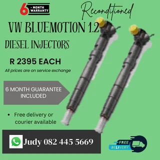 VW Bluemotion 1.2 Diesel Injectors for sale on service exchange or to recon