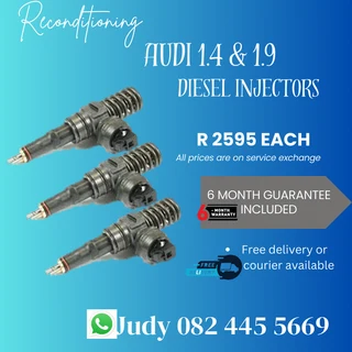 Audi 1.4 & 1.9 Diesel Injectors for sale on service exchange or to recon