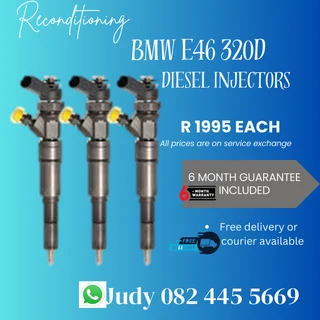 BMW E46 320D Diesel Injectors for sale on service exchange or to recon