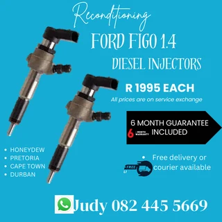 Ford Figo 1.4 Diesel Injectors for sale on service exchange or to recon