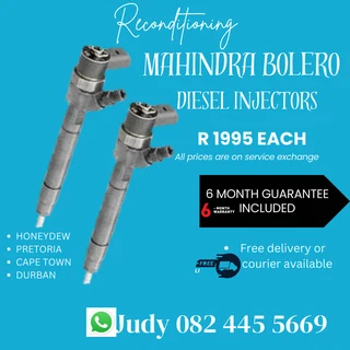 Mahindra Bolero Diesel Injectors for sale on service exchange or to recon