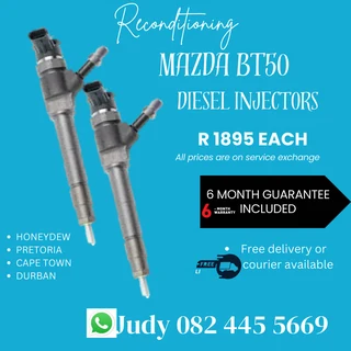 Mazda BT50 Diesel Injectors for sale on service exchange or to recon