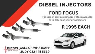 Ford Focus Diesel Injectors for sale on service exchange or to recon