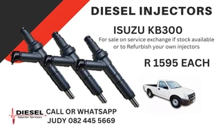 Isuzu KB300 Diesel Injectors for sale on service exchange or to recon