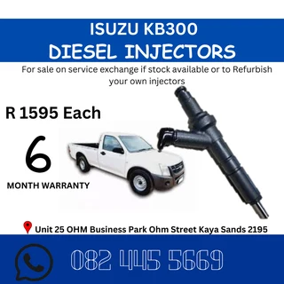 Isuzu KB300 Diesel Injectors for sale on service exchange or to recon