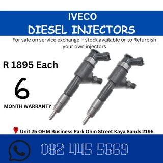 Iveco Diesel Injectors for sale on service exchange or to recon