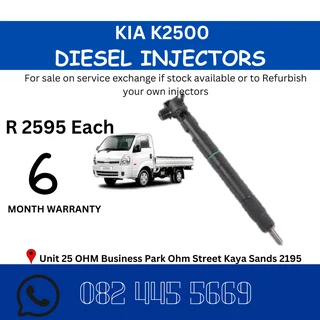 Kia K2500 Diesel Injectors for sale on service exchange or to recon
