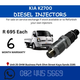 Kia K2700 Diesel Injectors for sale on service exchange or to recon