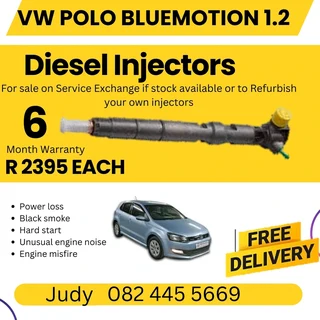 VW Polo Bluemotion 1.2 Diesel Injector for sale on service exchange or to recon