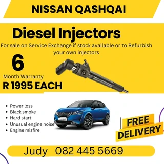 Nissan Qashqai Diesel injector for sale on service exchange or to recon