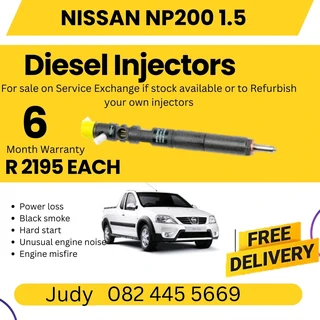 Nissan NP200 1.5 Diesel Injector for sale on service exchange or to recon