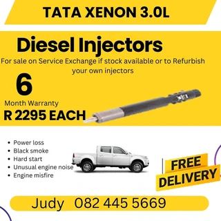 Tata Xenon 3.0L Diesel injector for sale on service exchange or to recon