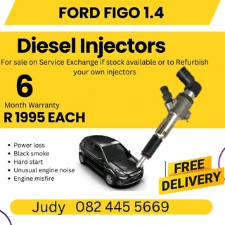 Ford Figo 1.4 Diesel Injector for sale on service exchange or to recon