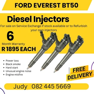 Ford Everest BT50 Diesel Injector for sale on service exchange or to recon